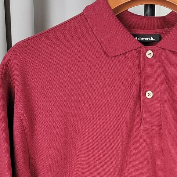 Ashworth Alabama Crimson Tide 100% Cotton Polo Shirt Maroon Size XL - Picture 2 of 9
